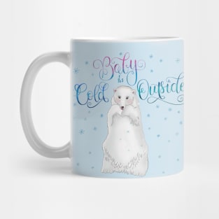 Ice bear in winter Mug